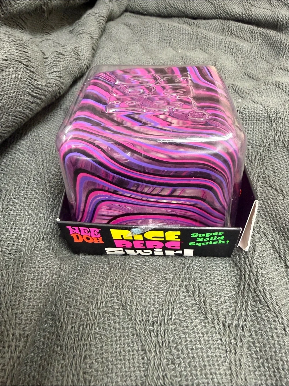 Nee Doh Nice Berg Swirl - Purple Pink and Black Swirl